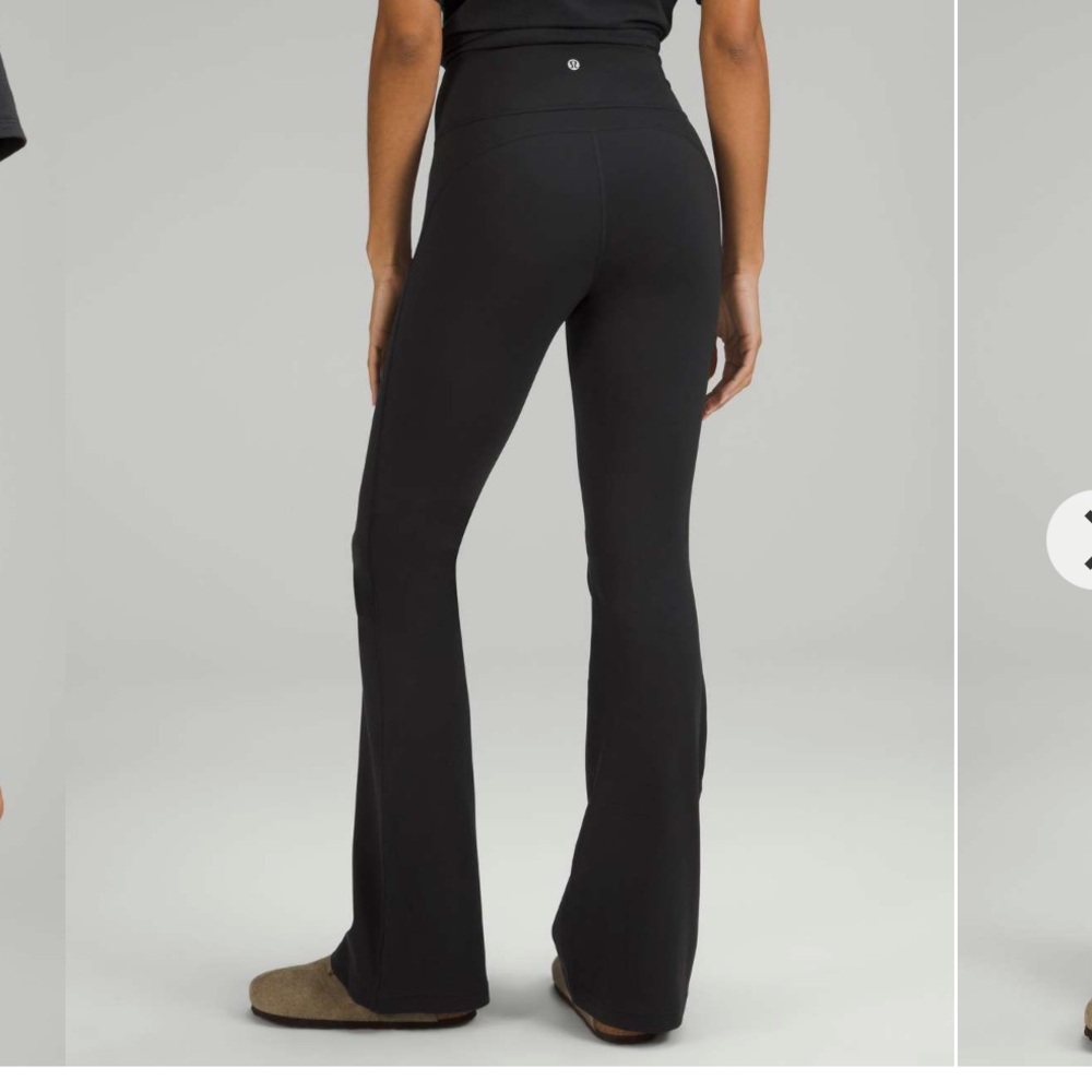 Lululemon Groove Nulu Super High Rise Flared Black Yoga Pants Women's 0 W5FG2S